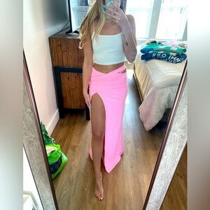 Outcast pink maxi skirt